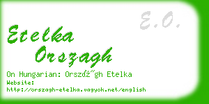 etelka orszagh business card
